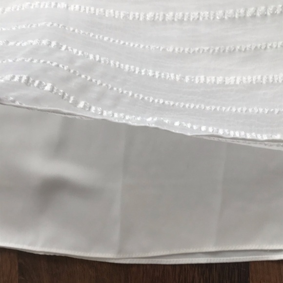 Vince Camuto Embroidered Double Layer Blouse - Picture 4 of 7